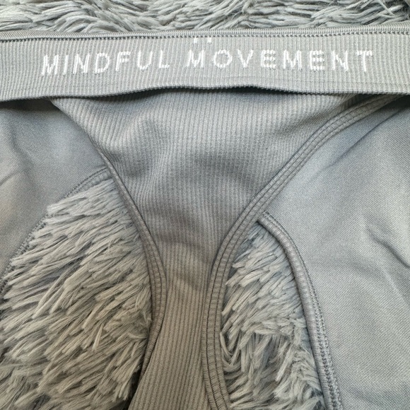 Alo razor black gray/taupe yoga bra size medium - Picture 2 of 4